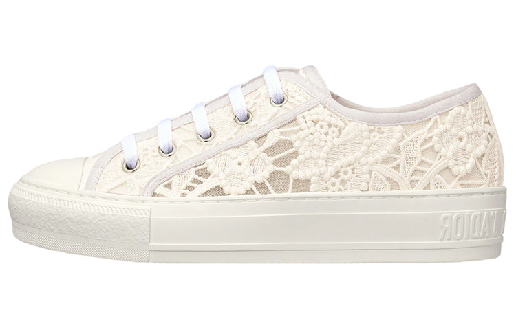 DIOR Walk'n'Dior Low-Top Stylish Skateboarding Shoes Women's White
