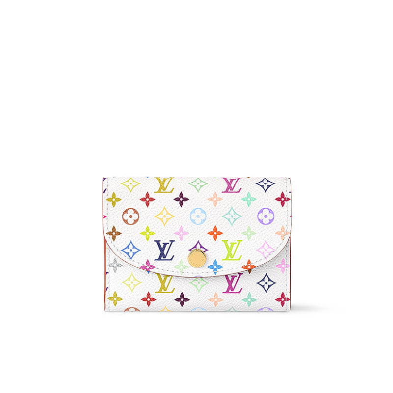 LOUIS VUITTON X Takashi Murakami Rosalie Coin Purse White Multicolored