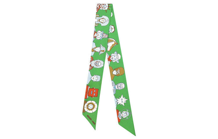 HERMES Silk Scarves Women's Green