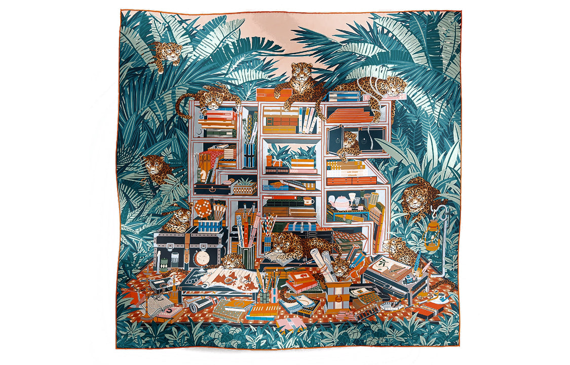 HERMES Silk Scarves Women's Multicolor