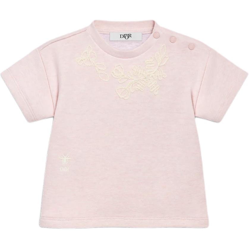 DIOR T Shirt SS25 Light Pink Infant And Toddler