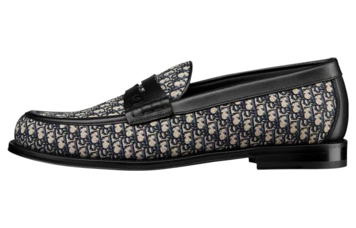 DIOR Granville Loafer 'DIOR Oblique - Black Beige'
