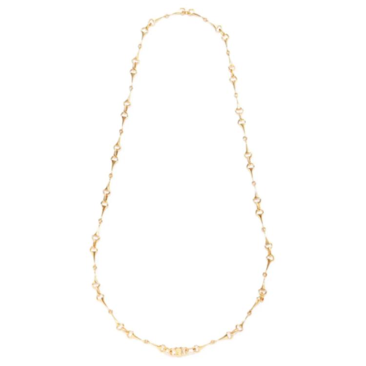 CELINE Gold-Plated Necklaces Women's Gold