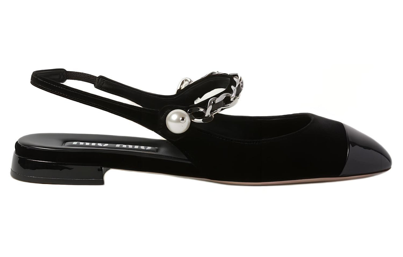 MIU MIU Casual Single Shoes 1cm Women's Black