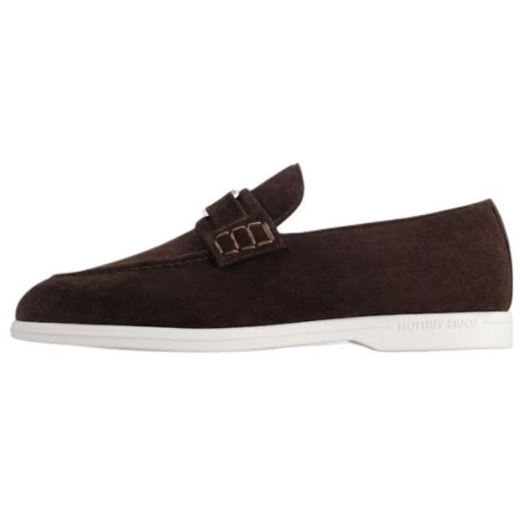 LOUIS VUITTON Estate Loafers Men's Brown