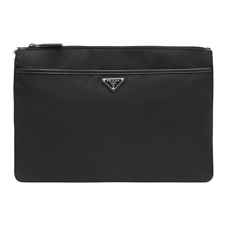 PRADA Fabric Clutch Regular Men's Black