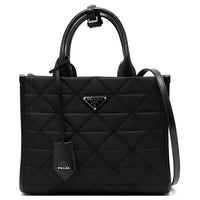 PRADA Symbole Nylon Tote Bag, Shopping Bag, Shoulder Bag, Crossbody Bag, Handbag Women's Black