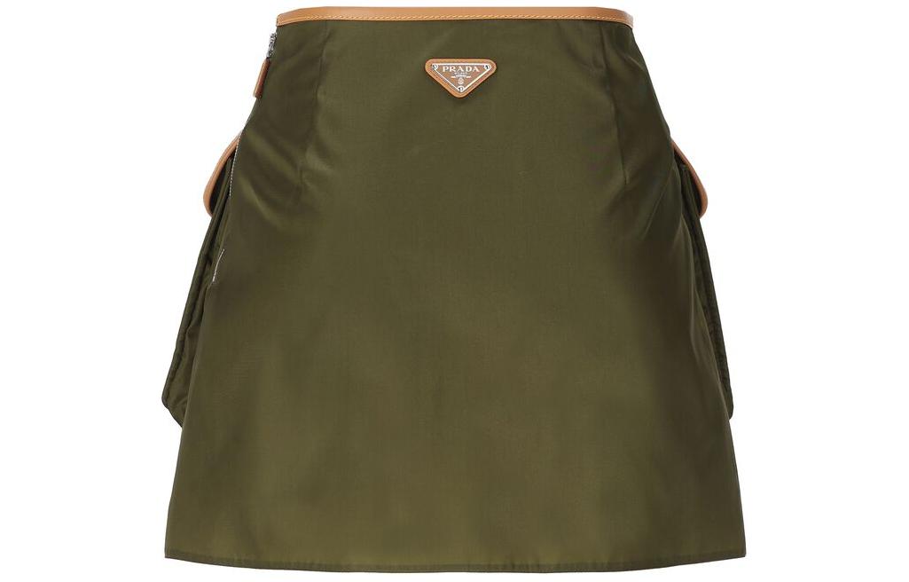 PRADA SS24 Casual Short Skirts Women's Green