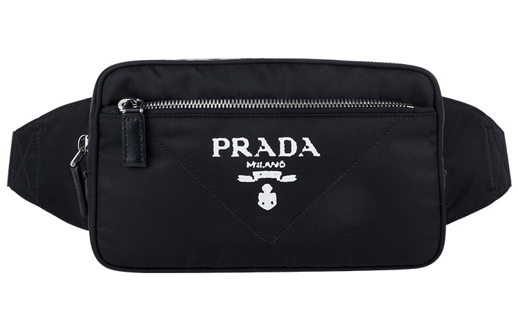 PRADA Nylon Fanny Pack Unisex Black
