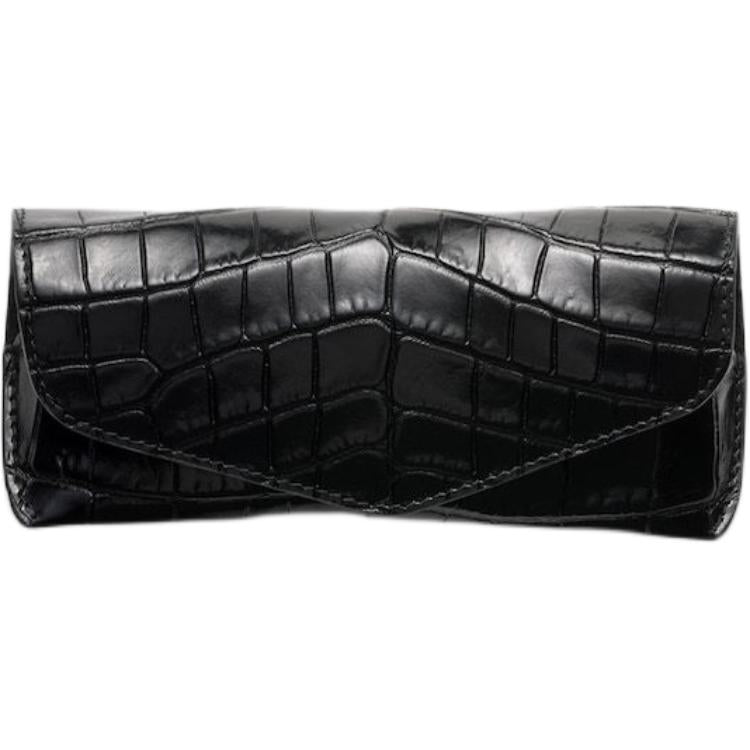 PRADA Leather Storage Bag Women's Black
