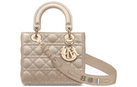 DIOR Lady DiorMy ABCDior Sheepskin Dior Bag Shoulder Bag Crossbody Bag Handbag Small Size Women's Natural