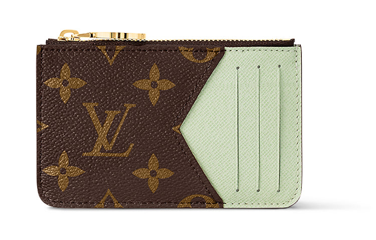 LOUIS VUITTON Monogram Canvas Card Holder Women's Matcha