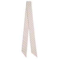 CELINE Mulberry Silk Scarves Unisex Beige