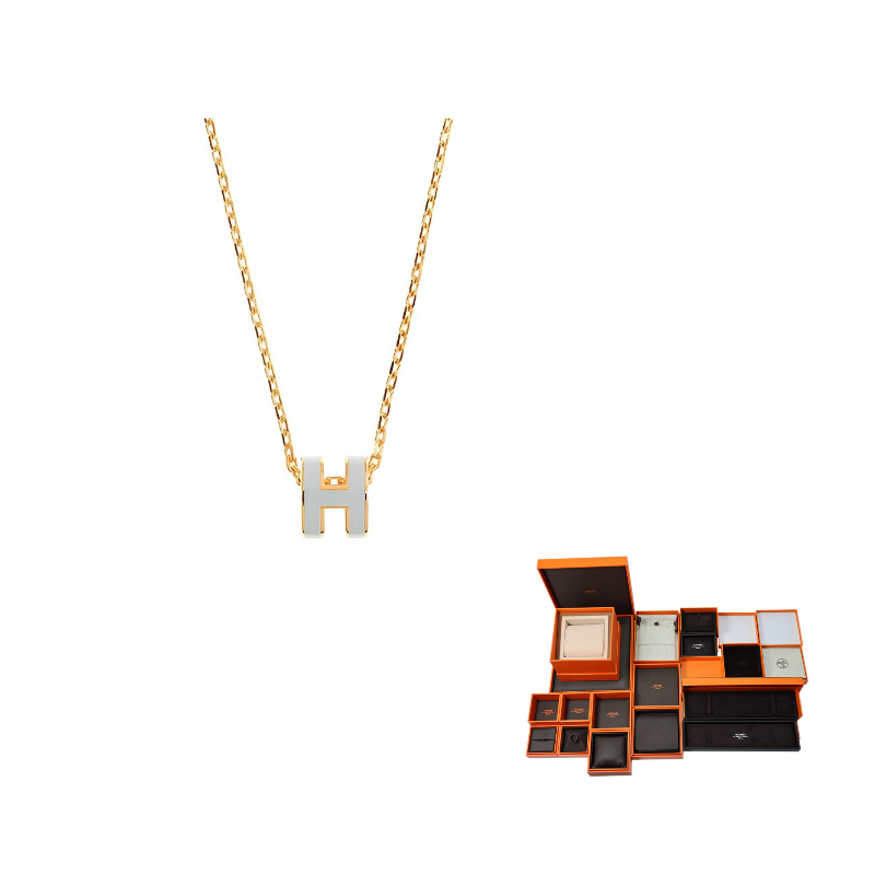 HERMES POP H Collection Metal Necklaces Women's