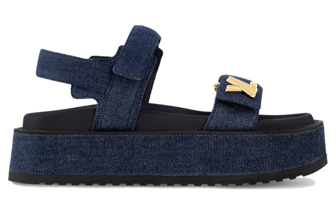 LOUIS VUITTON LV Sunset Beach Sandals Women's Blue