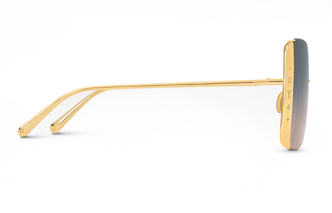 LOUIS VUITTON Z2173U Lv Moon Metal Square Sunglasses