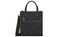DIOR Oblique Printed Fabric Tote Bag Shopping Bag Handbag Shoulder Bag Crossbody Bag Regular Men's Black