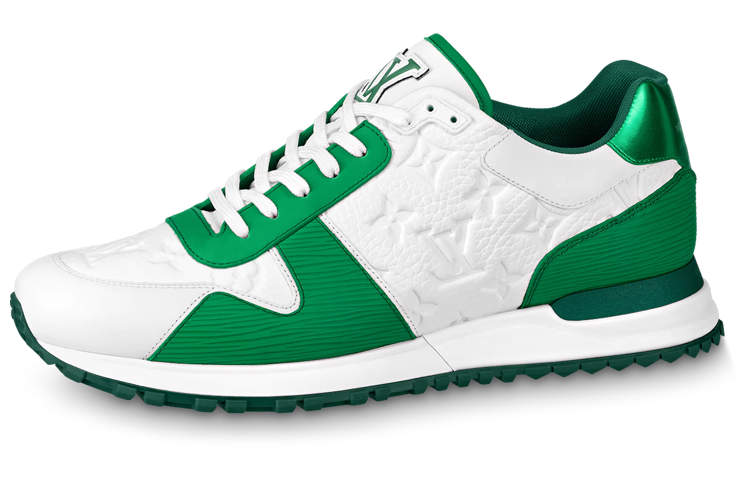 LOUIS VUITTON Lv Run Away Sneakers 'White Monogram With Metallic Green'