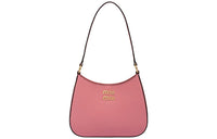 MIU MIU Madras Grained Leather Handbag Shoulder Bag Crossbody Bag Unisex Pink & Purple