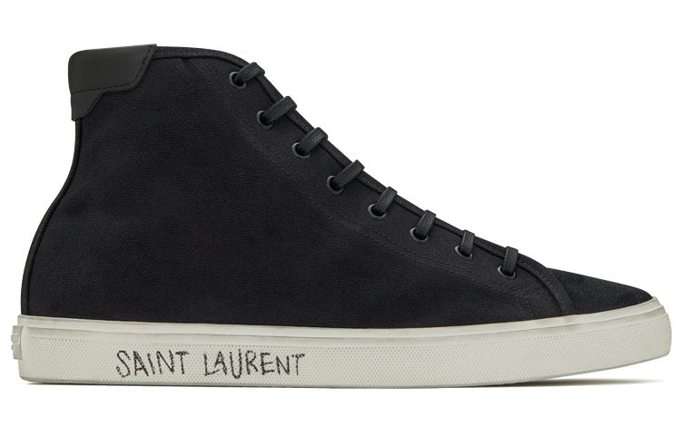 SAINT LAURENT Malibu Mid Black White