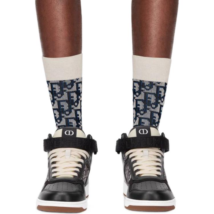 DIOR FW22 Mid Calf Socks Men's 1 Pack Multicolor