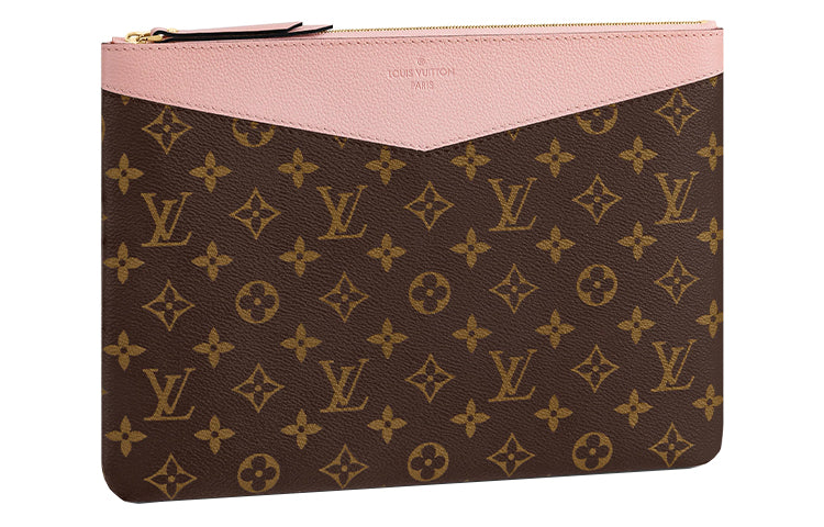 LOUIS VUITTON Daily Pouch Monogram Canvas Rose Poudre