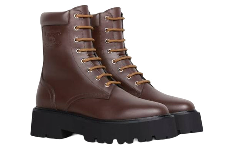 CELINE Ankle Boots Women's Brown