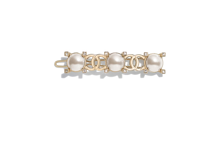 CHANEL Hair Clips Women's Gold