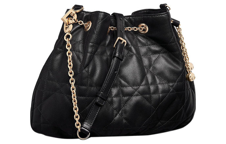 DIOR Ammi Soft Sheepskin Handbag, Crossbody Bag, Shoulder Bag Women's Black