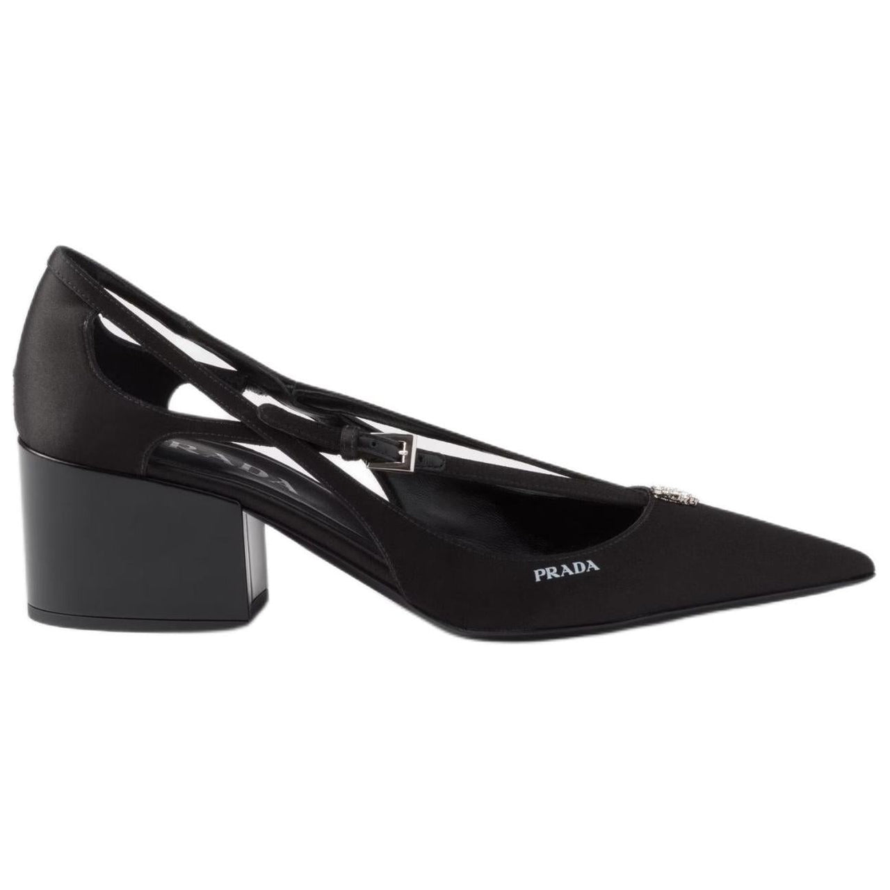 PRADA Chunky Heel High Heels 5.5cm Women's Black