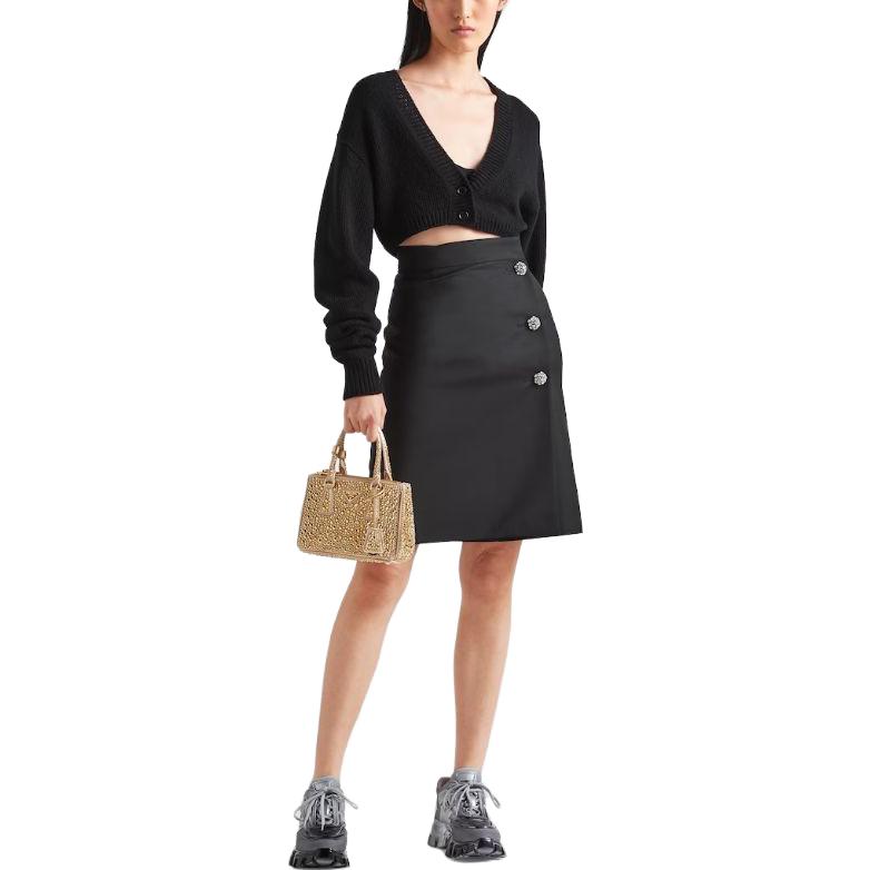 PRADA Casual Short Skirts Women's Black