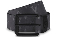 LOUIS VUITTON LV Voyager Print Pin Buckle Leather Belts Men's Black Width 3.5cm