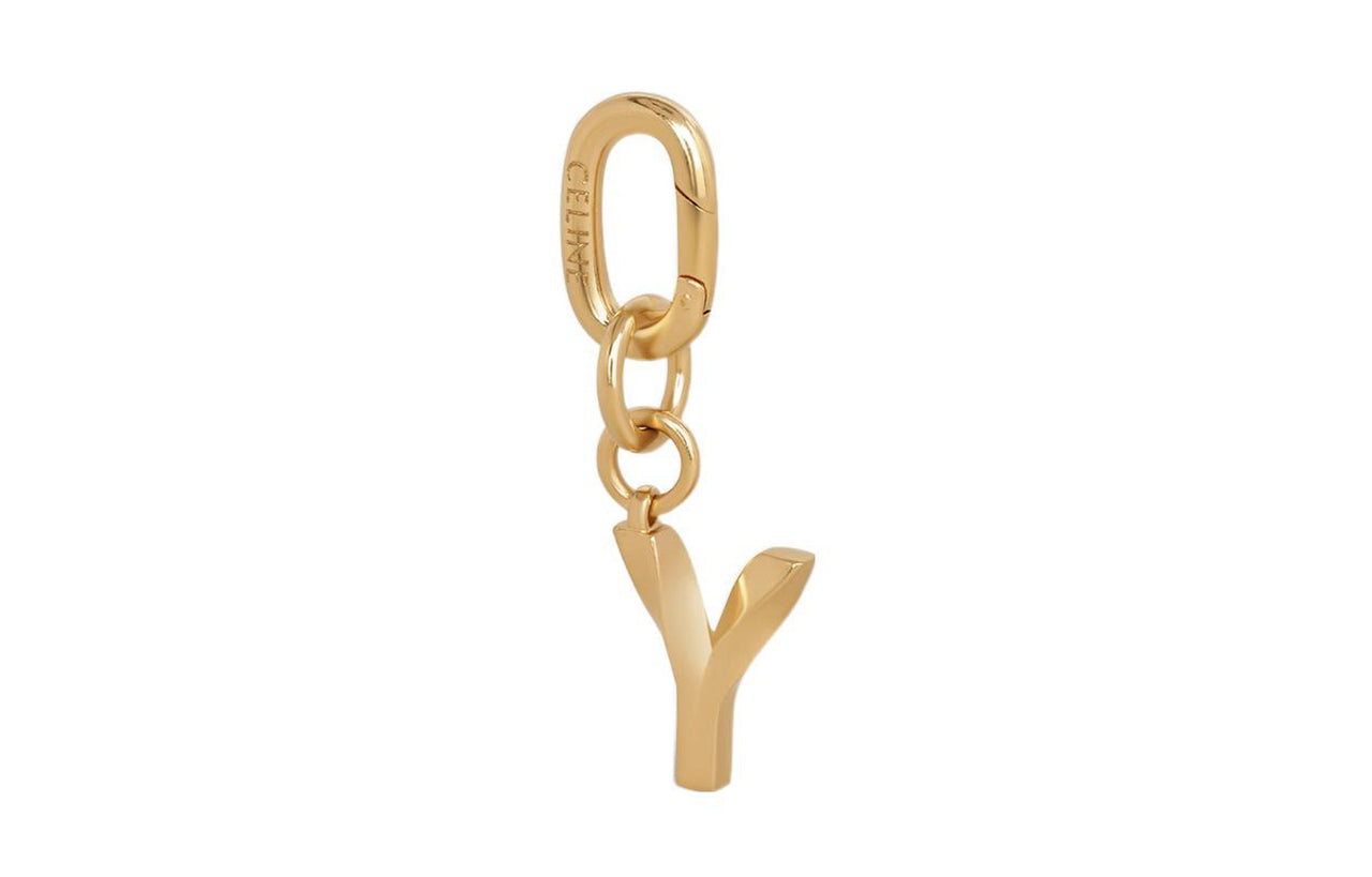 CELINE Brass Pendant Bag Accessory Women's Gold