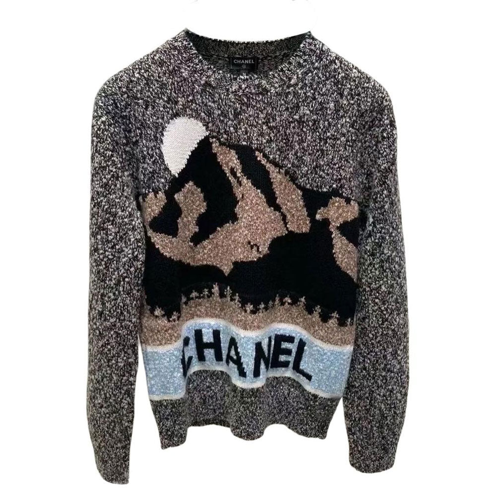 CHANEL NEIGE Ski Series 24 New Fall And Winter Arrivals Sweater Women's Gray