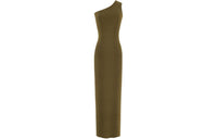 SAINT LAURENT One-Shoulder Maxi Dress
