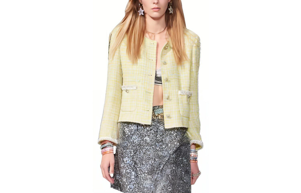 CHANEL SS24 24C Jackets & Coats Women's Spring Outerwear Yellow