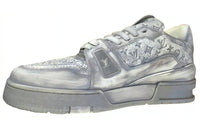 LOUIS VUITTON Anti-Slip Wear-Resistant Low-Top Skateboard Shoes Women's Gray