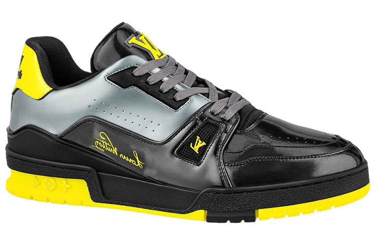 LOUIS VUITTON Trainers 'Black Yellow Silver'