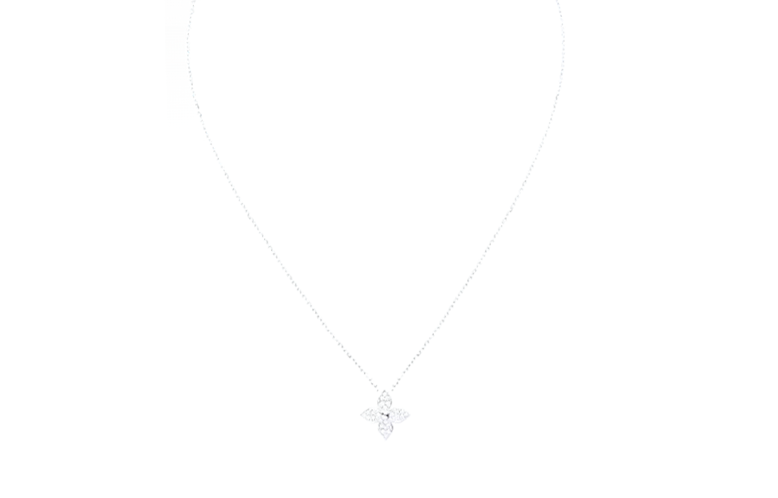 LOUIS VUITTON Idylle Blossom Pendant White Gold And Diamonds