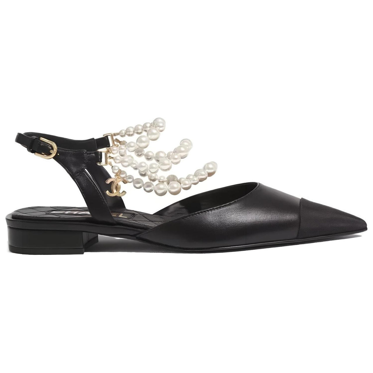 CHANEL Flat Shoes Women's Black