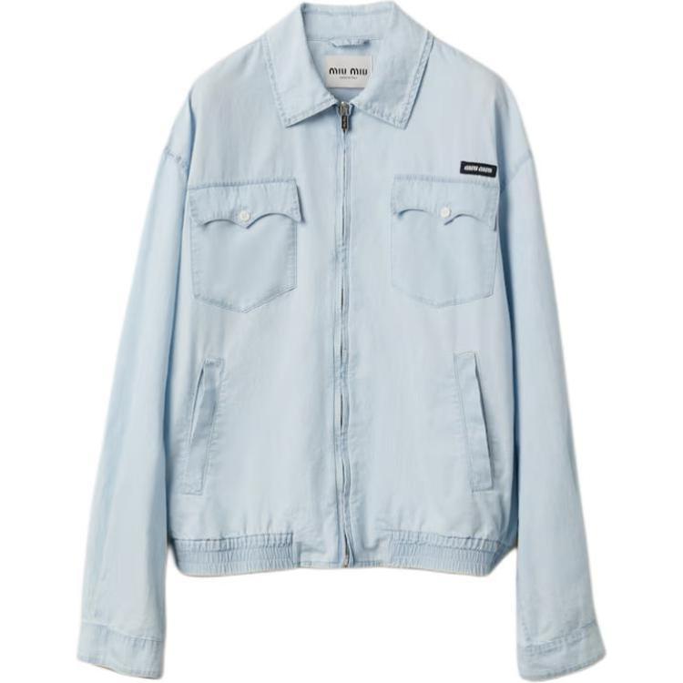 MIU MIU Chambray Blouson Jacket