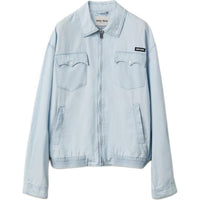 MIU MIU Chambray Blouson Jacket