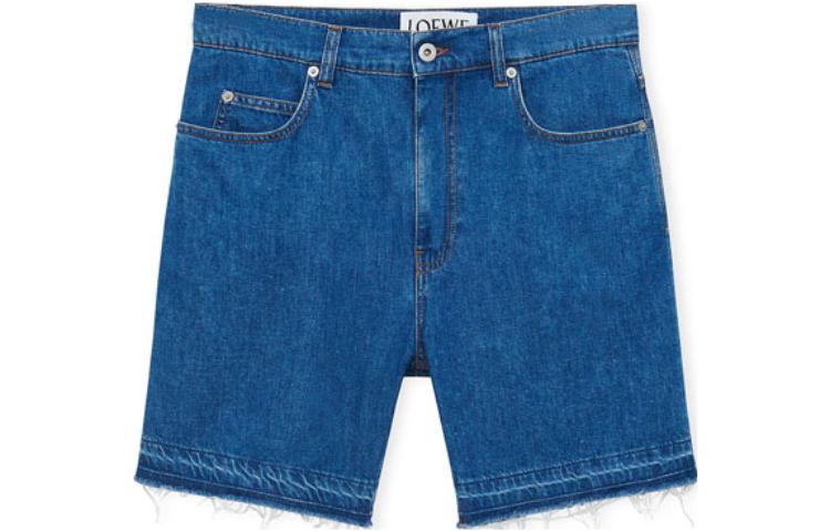 LOEWE SS23 Denim Shorts Men's Blue