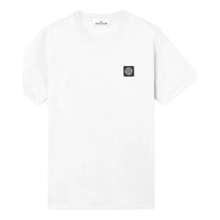 STONE ISLAND 2100027 60/2 Slim-Fit Compass Patch T-Shirt 'White' L1S1521000-27S0013-V0041