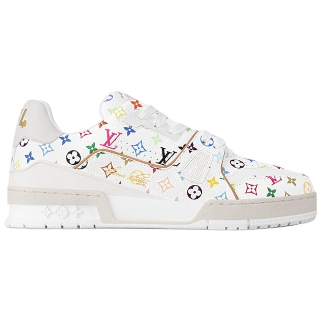 Takashi Murakami x LOUIS VUITTON Trainer Low-Top Skateboard Shoes Women's White