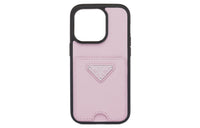 PRADA Leather IPhone 14 Pro Protective Case Bag Merch Women's Pink
