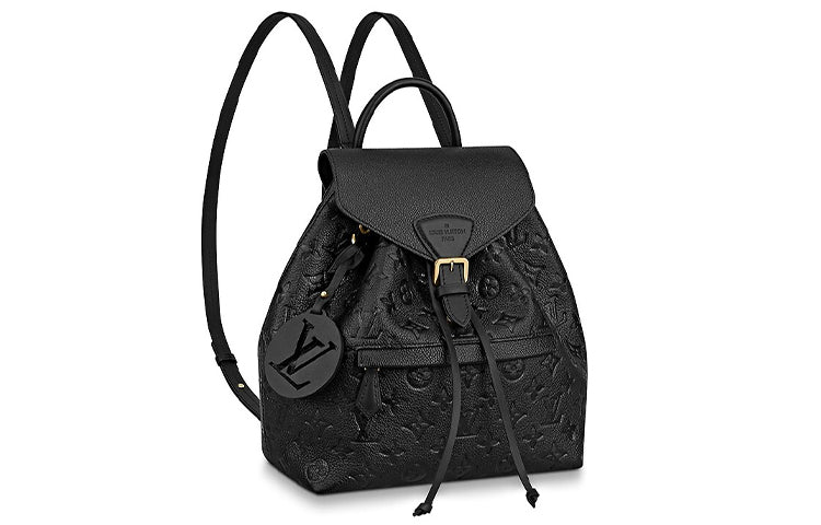 LOUIS VUITTON Backpack Montsouris Monogram Empreinte Black