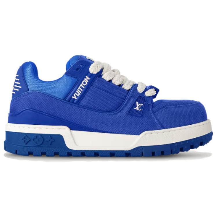 LOUIS VUITTON Trainer Maxi Stylish Skateboarding Shoes Men's Blue