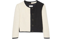 SAINT LAURENT Cropped Coats Women's White Limestone