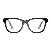 CHANEL Acetate Square Eyeglass Frames Women's Black